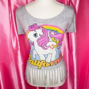 Fringe my little pony crop top